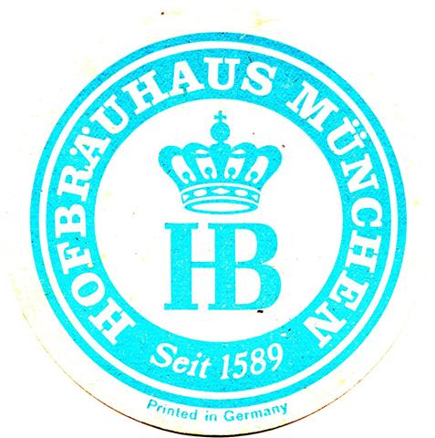 mnchen m-by hof hofbruhaus 1a (rund215-seit 1589-u printed-blau)